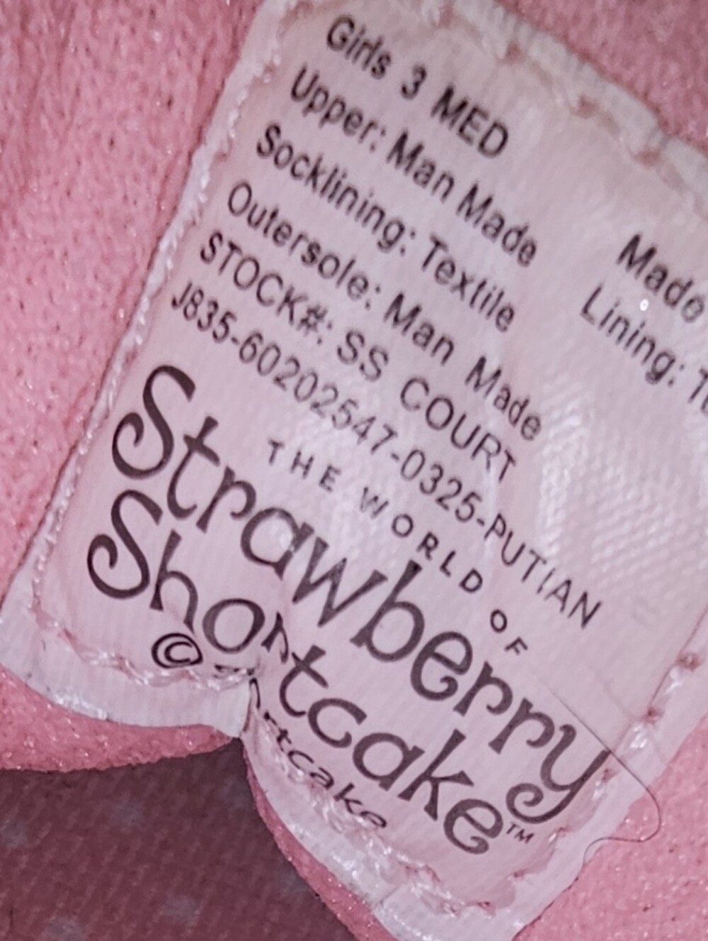 Girls Pink Strawberry Shortcake Sneakers - Kids Sneakers - Picture 6 of 7